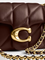 COACH Brown Quilted Tabby Shoulder Bag 20 with Chain - Image 6 of 6