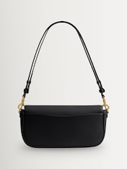 COACH Black Refined Calf Leather Brook Flap Chain Bag - Image 2 of 4
