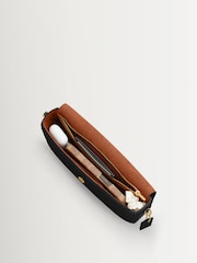 COACH Black Refined Calf Leather Brook Flap Chain Bag - Image 3 of 4