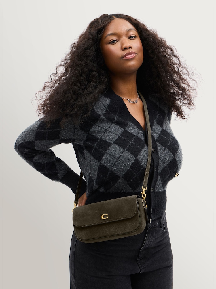 COACH Green Refined Calf Leather Brook Flap Chain Bag - Image 10 of 10 COACH Green Refined Calf Leather Brook Flap Chain Bag - Image 10 of 10