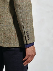 Brook Taverner Green Check Harris Tweed Jacket - Image 4 of 5