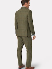 Brook Taverner Green Check Wool Suit Jacket - Image 2 of 5