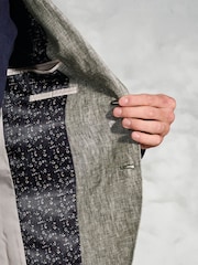 Brook Taverner Green 100% Linen Jacket - Image 2 of 5