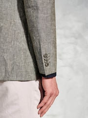 Brook Taverner Green 100% Linen Jacket - Image 3 of 5