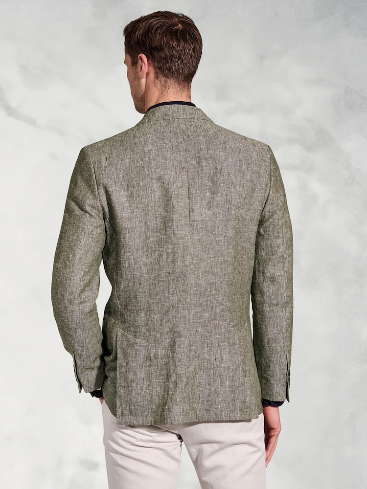 Brook Taverner Green 100% Linen Jacket - Image 5 of 5