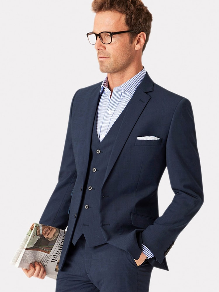 Brook Taverner Blue Cassino Slim Fit Jacket - Image 1 of 5