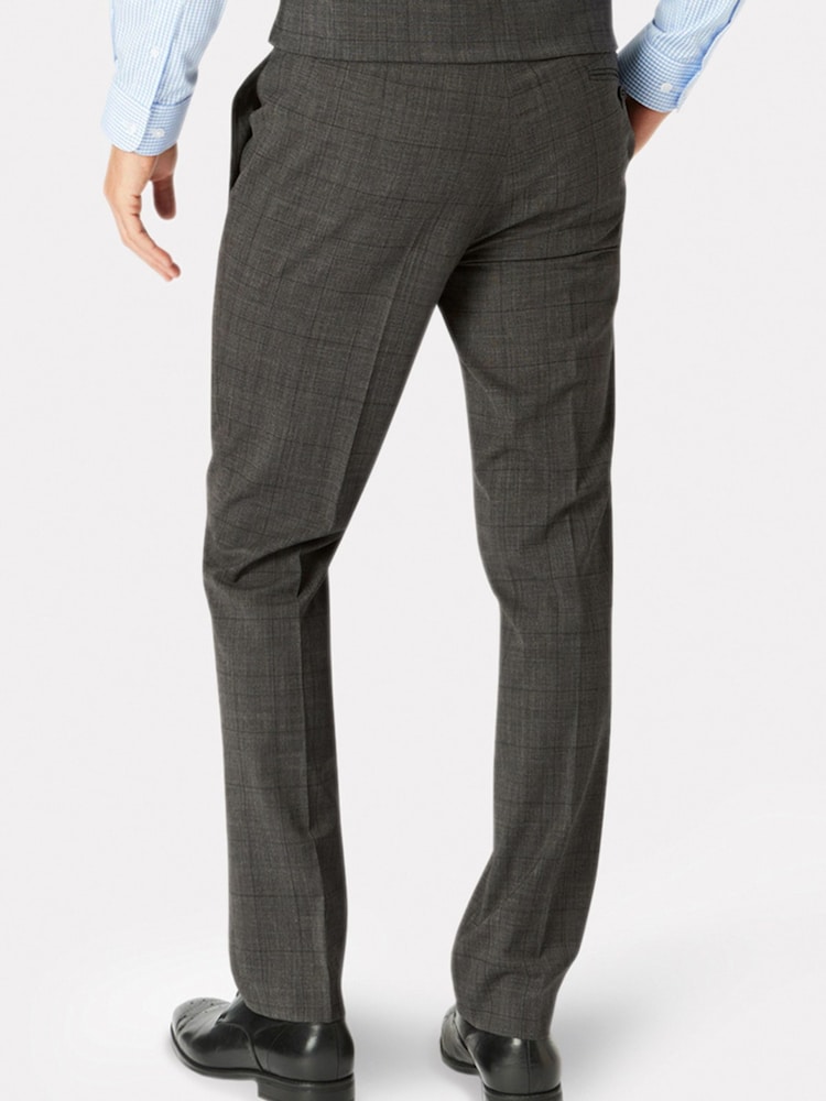 Brook Taverner Grey Cassino Slim Fit Trousers - Image 2 of 2