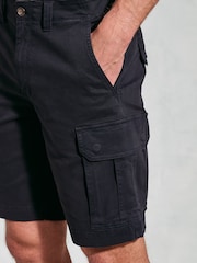 Brook Taverner Blue Stretch Cargo Shorts - Image 3 of 4