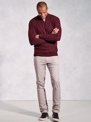 Brook Taverner Red 1/4 Zip Jumper - Image 2 of 3