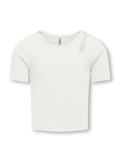 ONLY KIDS Cut Out White Top - Image 2 of 4