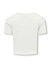 ONLY KIDS Cut Out White Top - Image 3 of 4