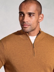 Brook Taverner Yellow 1/4 Zip Jumper - Image 3 of 3