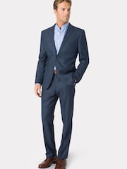 Brook Taverner Blue Donegal Wool Suit Jacket - Image 2 of 5