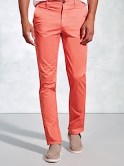Brook Taverner Pink Garment Dyed Casual Trousers - Image 1 of 3