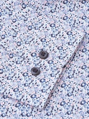Brook Taverner Blue Light Ditsy Floral Print Long Sleeve 100% Cotton Shirt - Image 5 of 5