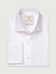 Brook Taverner White Dinner Shirt With Marcella 100% Cotton Bib - Image 1 of 3