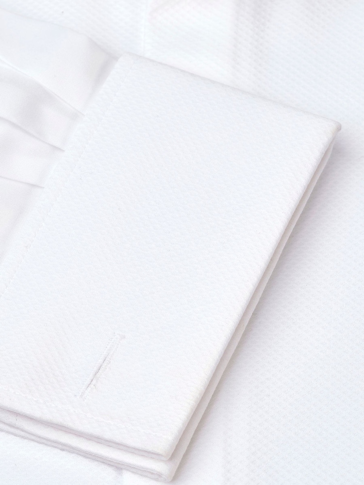 Brook Taverner White Dinner Shirt With Marcella 100% Cotton Bib - Image 3 of 3