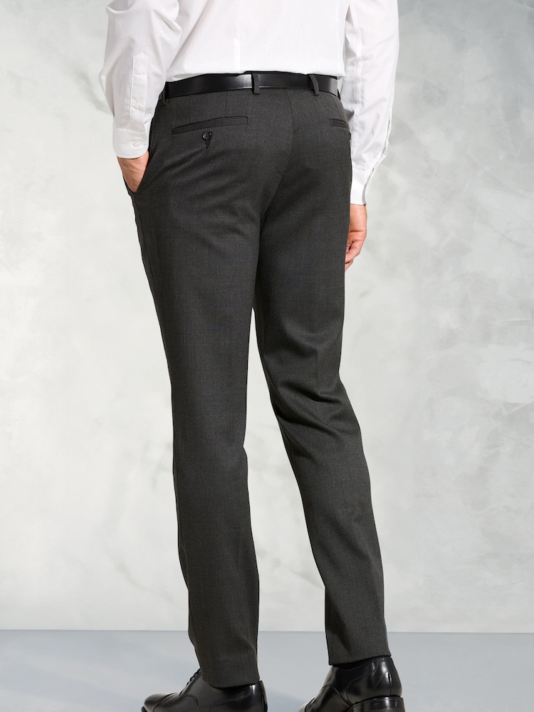 Brook Taverner Grey Flannel Trousers - Image 2 of 3