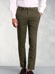 Brook Taverner Green Flannel Trousers - Image 1 of 3