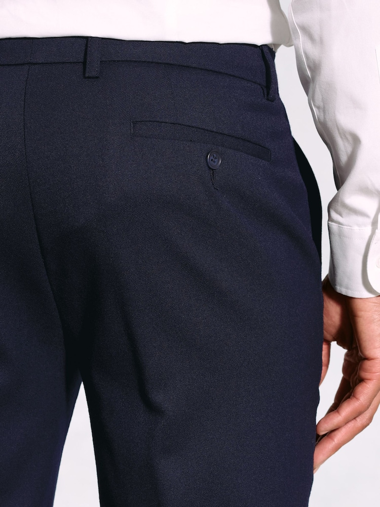 Brook Taverner Blue Flannel Trousers - Image 3 of 3