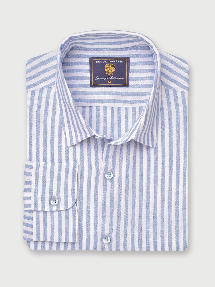 Camisa de linho Brook Taverner 100% - Imagem 2 de 4