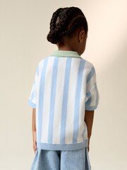 Blue Character Button Neck Knitted Polo Shirt (3mths-7yrs) - Image 3 of 9