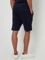 Threadbare Blue Short Towelling Revere Collar Short Sleeve Shirt - Image 2 of 3