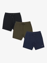 Threadbare Green Assorted Sweat Shorts 3 Pack - Image 2 of 5