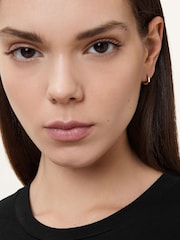 AllSaints Gold Tone Hexagon Huggie Trio Earrings Set - Image 6 of 6