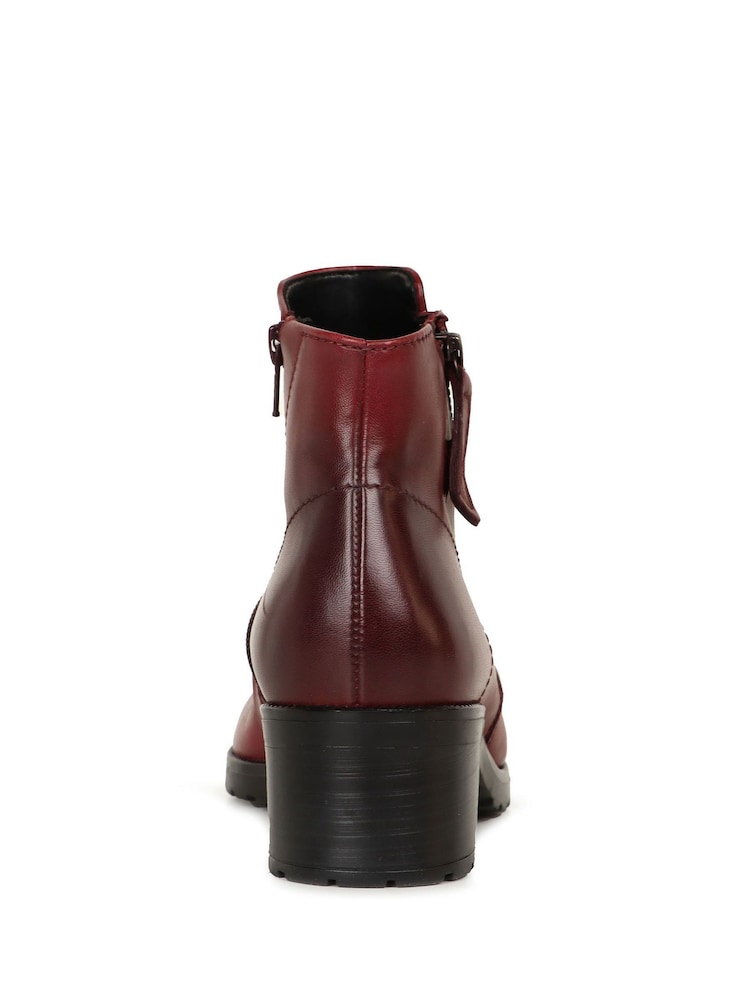 Gabor Red Jenna Leather Boots - Image 5 of 5
