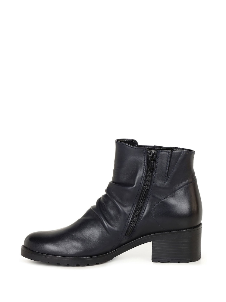 Gabor Blue Jenna Midnight Leather Boots - Image 2 of 5