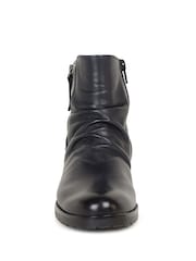 Gabor Blue Jenna Midnight Leather Boots - Image 4 of 5