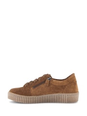 Gabor Wisdom Cognac Suede Brown Trainers - Image 2 of 5