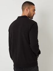 Negro - Threadbare Pique Zip Through Shacket - Imagen 3 de 5