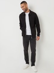Negro - Threadbare Pique Zip Through Shacket - Imagen 4 de 5