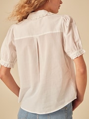 Nobodys Child White Broderie Blouse - Image 2 of 4