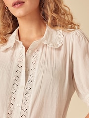 Nobodys Child White Broderie Blouse - Image 4 of 4