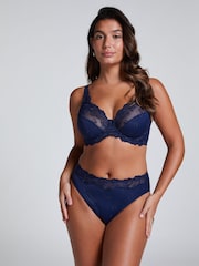 Hunkemoller Blue Diva High Knickers - Image 1 of 5
