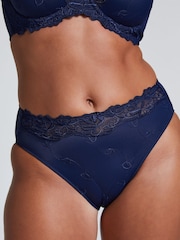 Hunkemoller Blue Diva High Knickers - Image 3 of 5