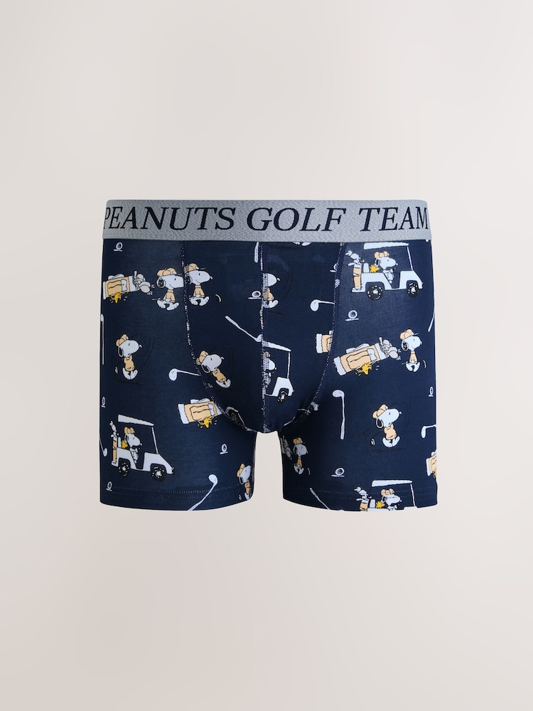 Snoopy Golf Print Trunk Boxers - Image 2 of 7 Snoopy Golf Print Trunk Boxers - Image 2 of 7
