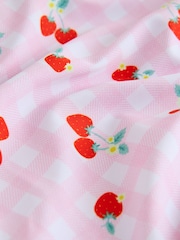 Pink Cherry Gingham Frill Swimsuit (3-16yrs) - Image 3 of 4