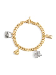 COACH Gold Tone Signature Handbag Charm Bracelet - Image 1 of 4