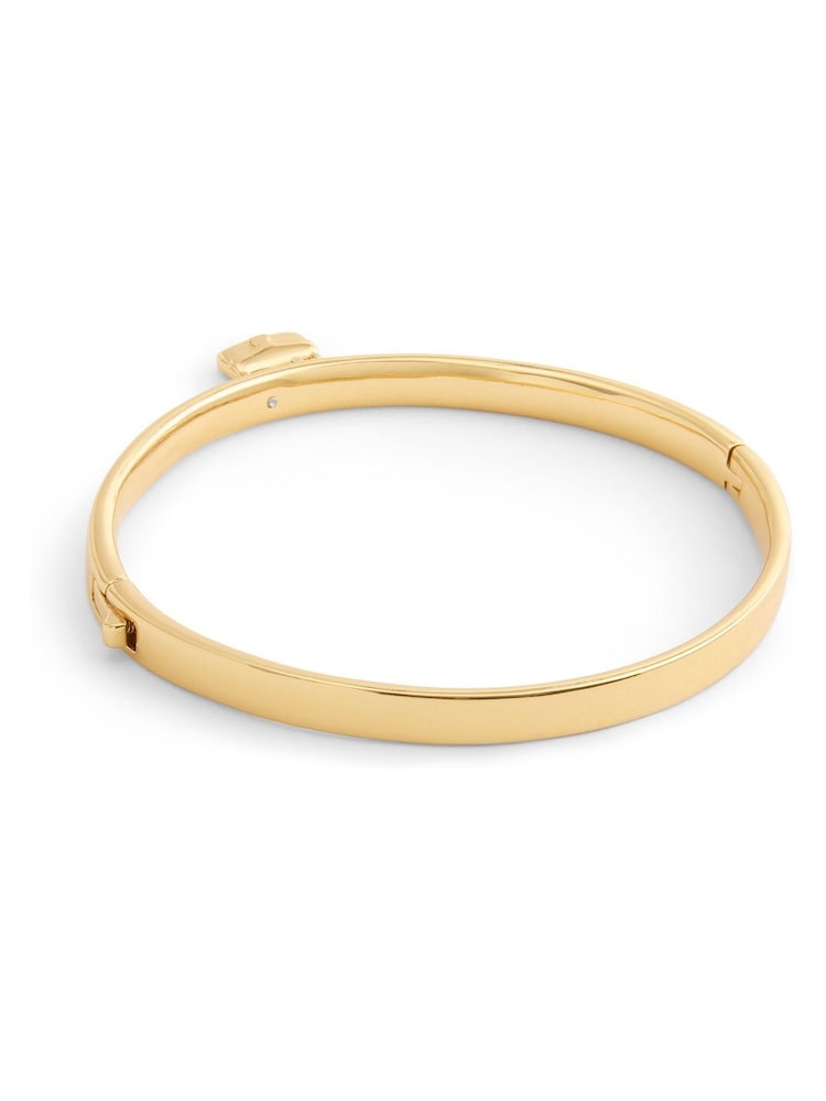 COACH Gold Tone Signature Handbag Charm Bangle Bracelet - Image 3 of 3