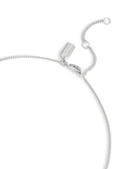 COACH Silver Tone Signature Tea Rose Handbag Pendant Necklace - Image 3 of 3