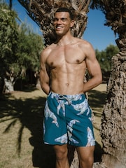 Chelsea Peers Blue Whale Print Swim Shorts - Image 1 of 1