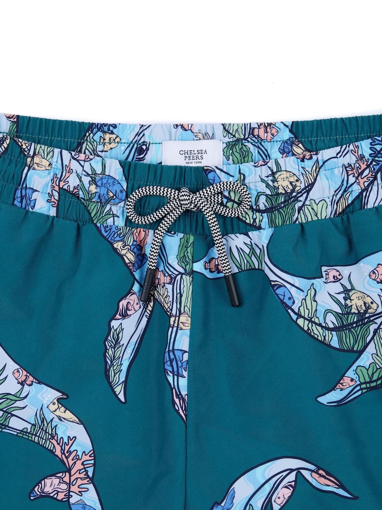 Chelsea Peers Whale Print Swim Shorts - صورة 5 من 5