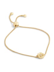 COACH Gold Tone Signature Tea Rose Slider Bracelet - Image 2 of 4