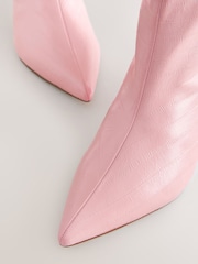 Pale Pink Forever Comfort® Knee High Underset Heel Boots - Image 3 of 5
