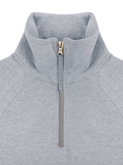 Chelsea Peers Grey 100% Cotton Half-Zip Sweatshirt - Image 3 of 3