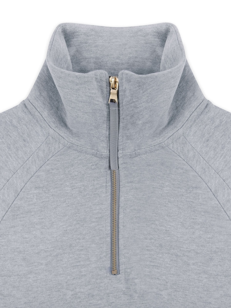Chelsea Peers Grey 100% Cotton Half-Zip Sweatshirt - Image 3 of 3